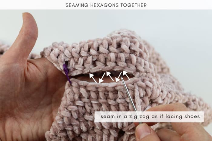How to seam crochet cardigan 